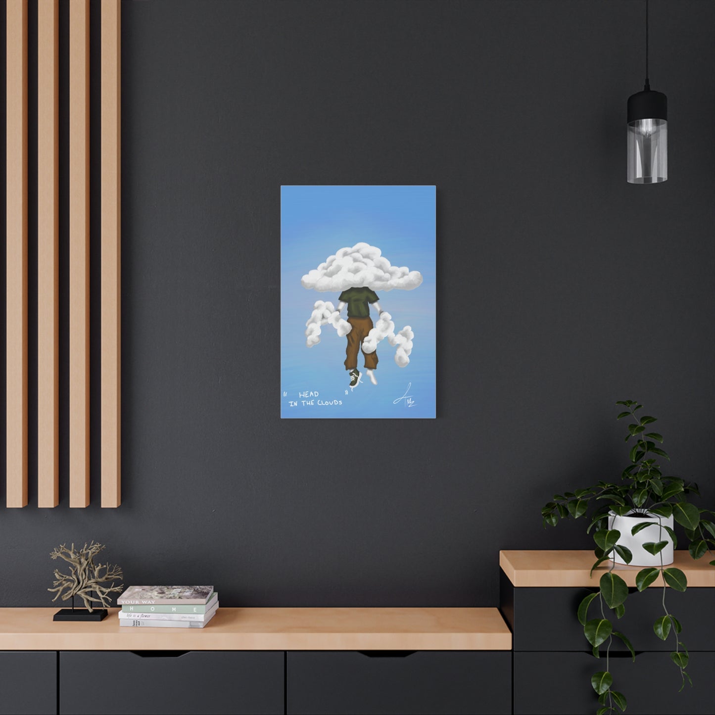 “Head in the clouds” Matte Canvas, Stretched, 1.25"