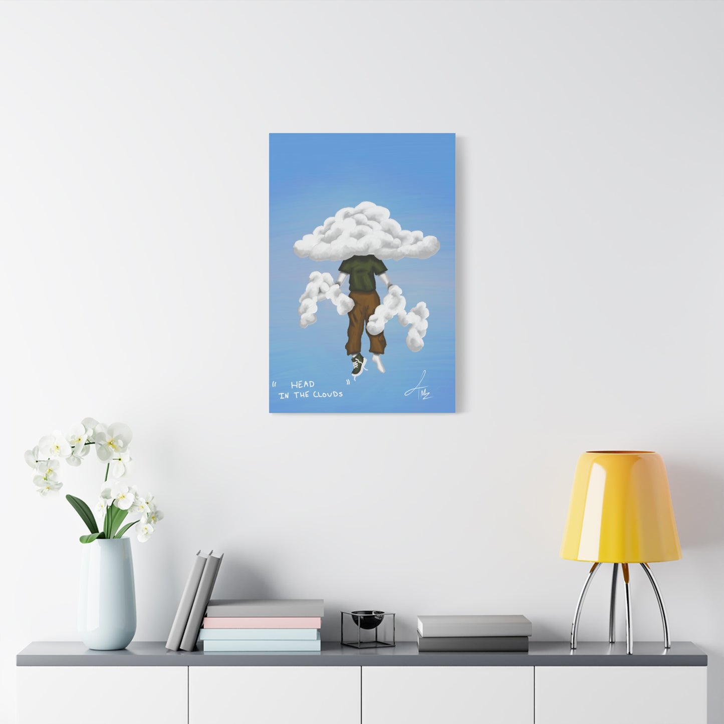 “Head in the clouds” Matte Canvas, Stretched, 1.25"