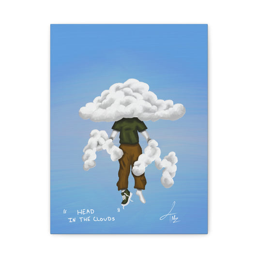 “Head in the clouds” Matte Canvas, Stretched, 1.25"